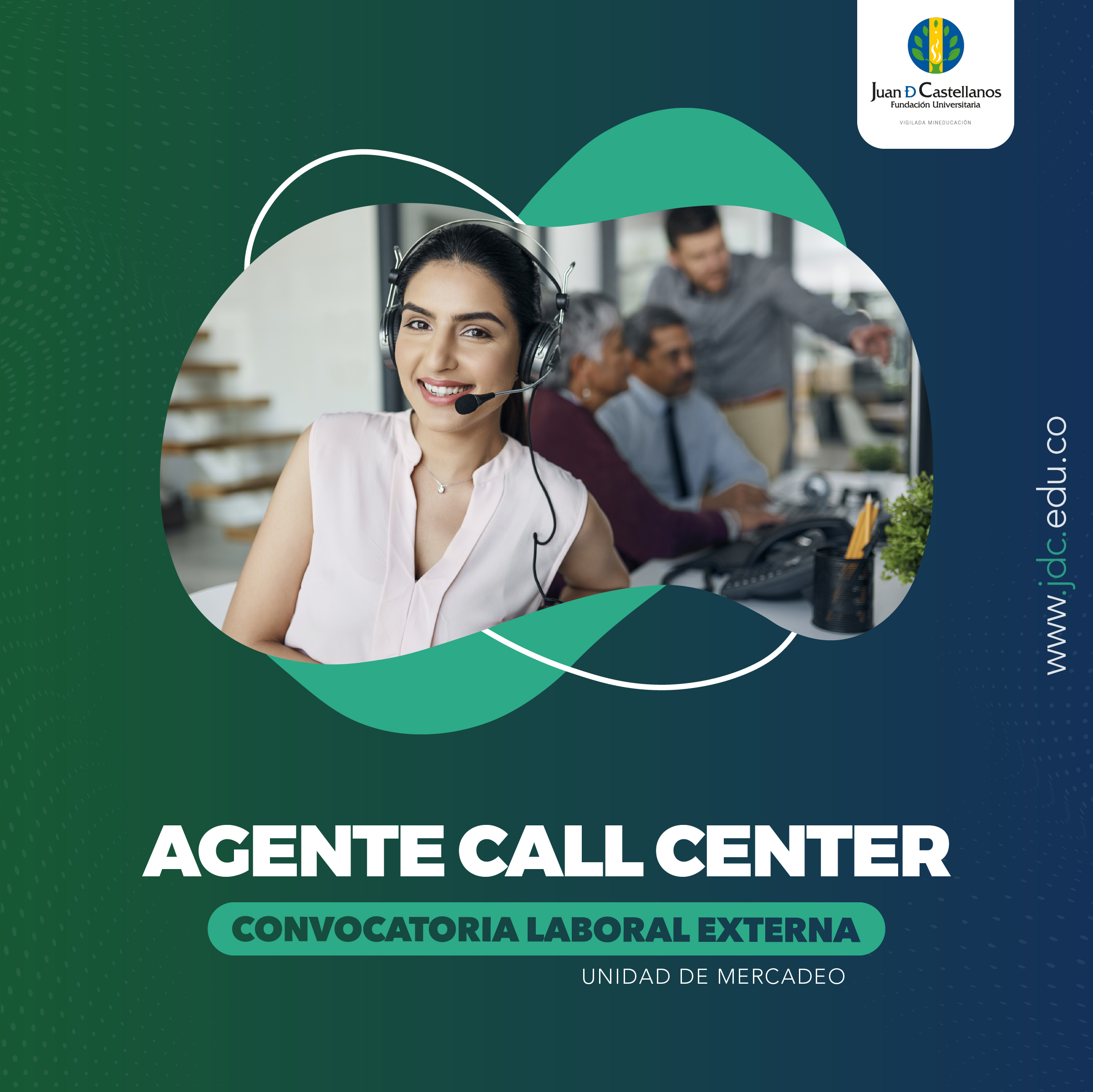 Agente Call Center, tiempo completo (convocatoria externa)