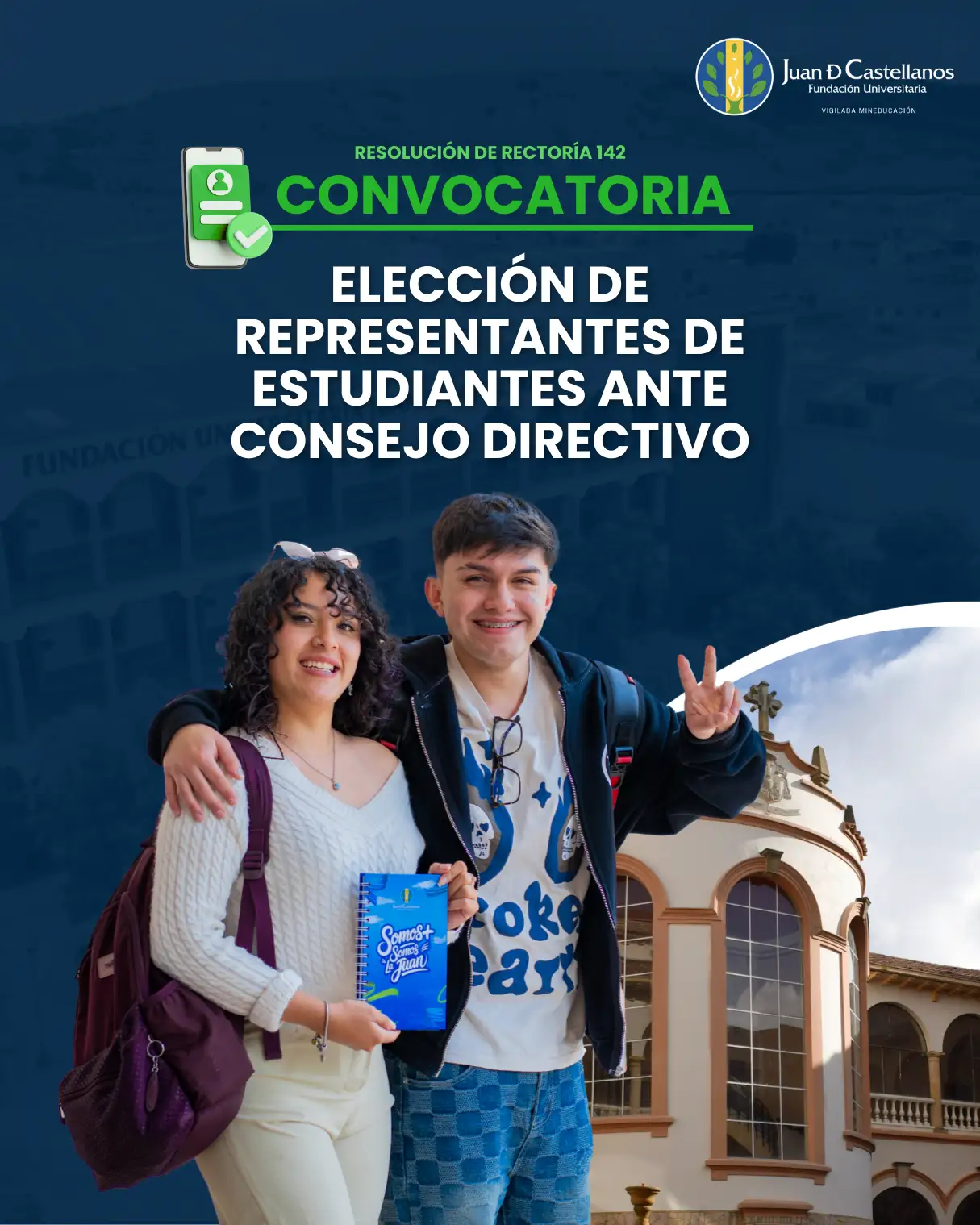 Conoce los candidatos a representantes de estudiantes ante el Consejo Directivo