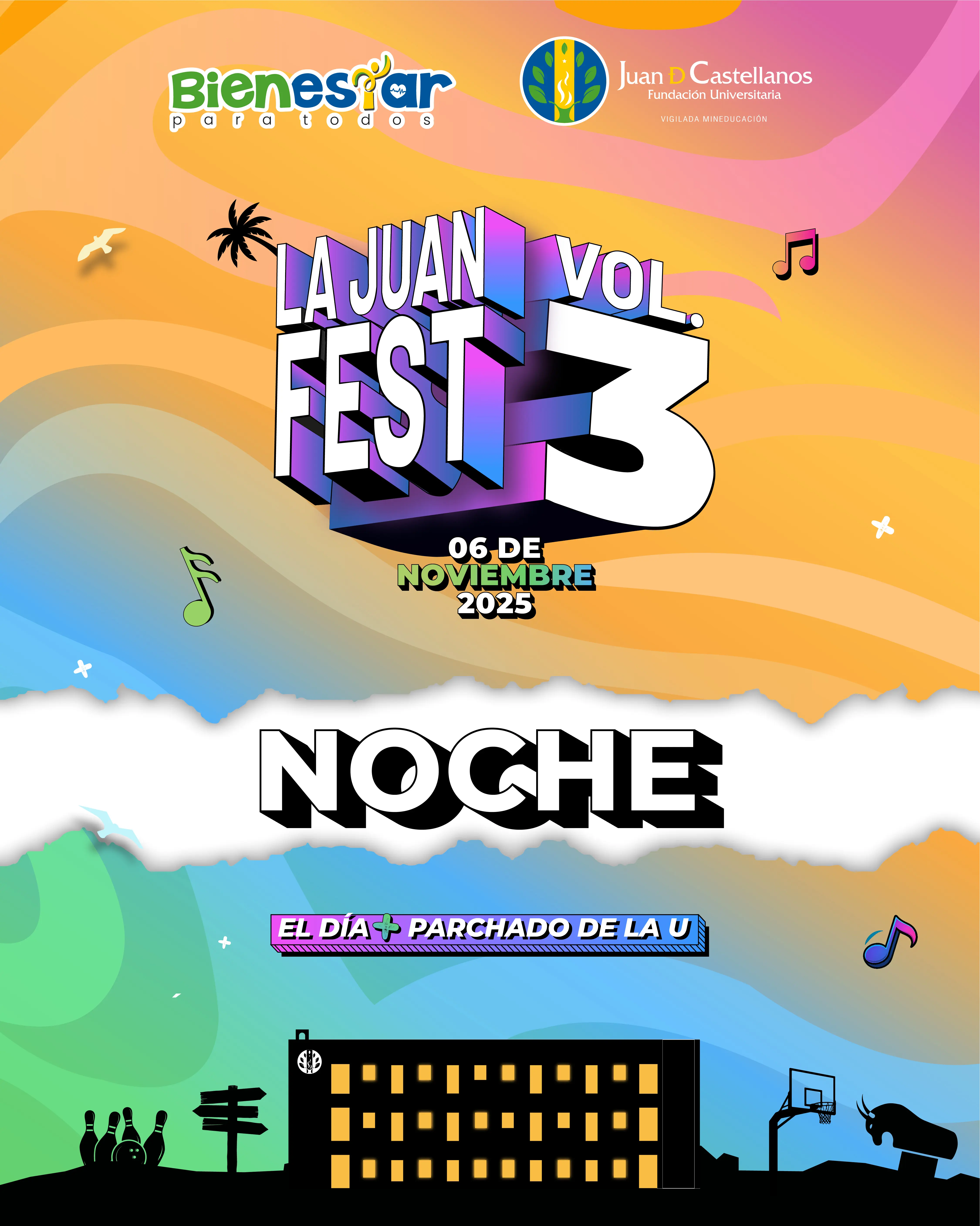 La Juan Fest Vol.3 llegó a su cierre con una noche llena de música, alegría y orgullo juanista.