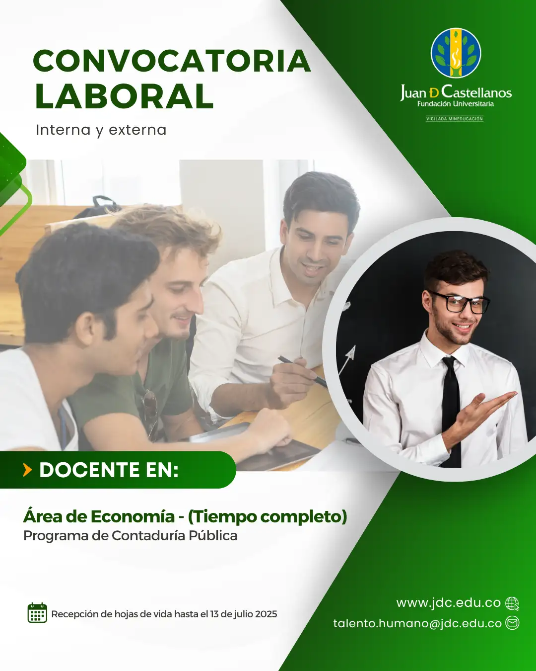 Docente (Área de Economía) - Tiempo completo