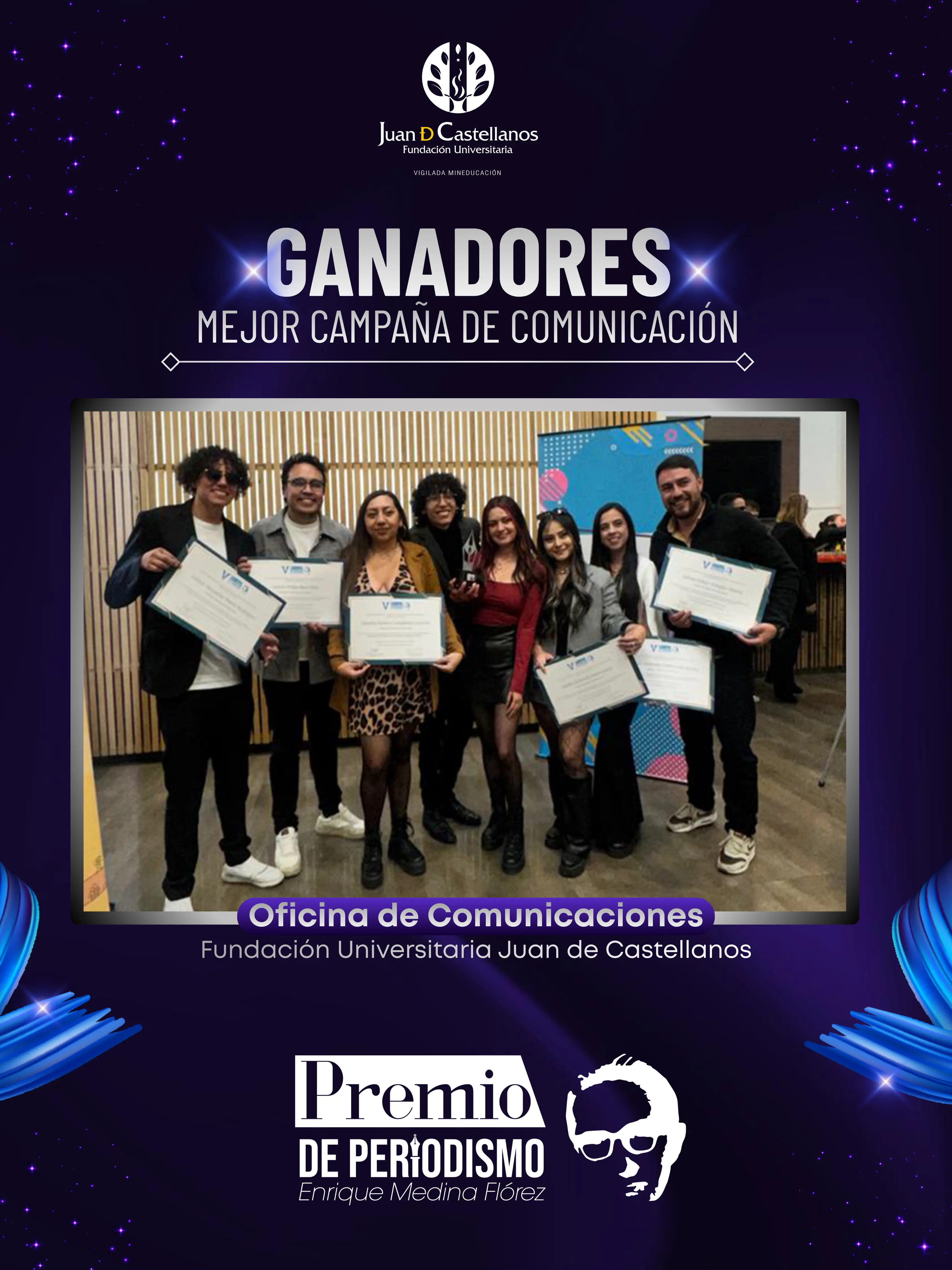 La Oficina de Comunicaciones de la Juan de Castellanos ganó el premio más importante de periodismo de Boyacá
